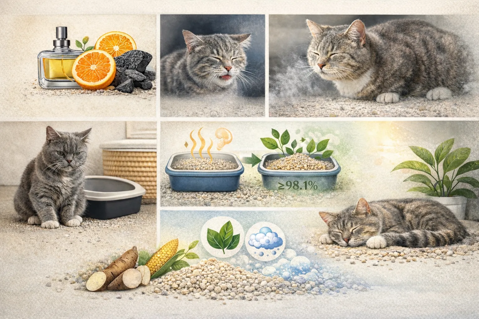 The Hidden Risks of Scented Cat Litter | Why Fragrance-Free Plant-Based Litter Is a Safer Choice