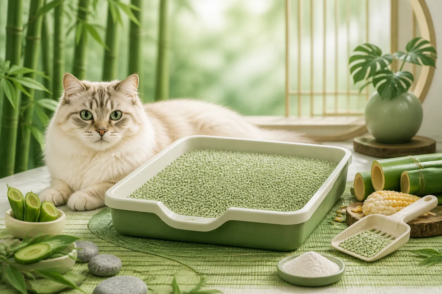 Bamboo Essence Cat Litter: Natural, Biodegradable, and Powerfully Odor-Controlled